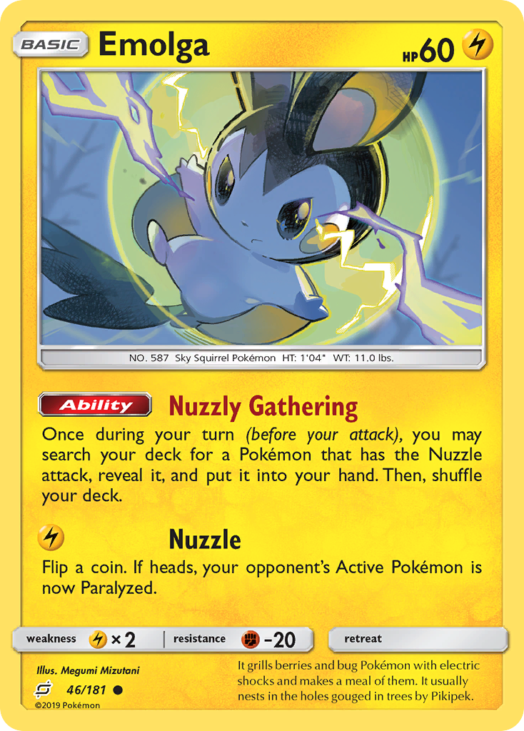 Emolga (46/181) [Sun & Moon: Team Up] | Exor Games Summserside