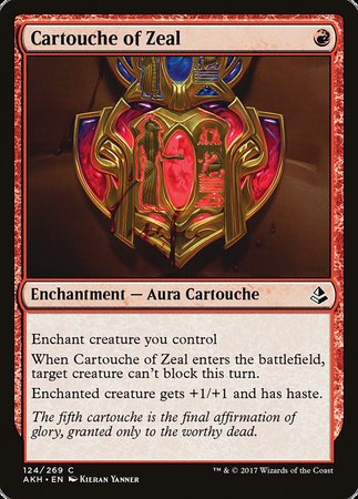 Cartouche of Zeal [Amonkhet] | Exor Games Summserside