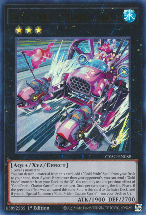 Gold Pride - Chariot Carrie [CYAC-EN088] Ultra Rare | Exor Games Summserside