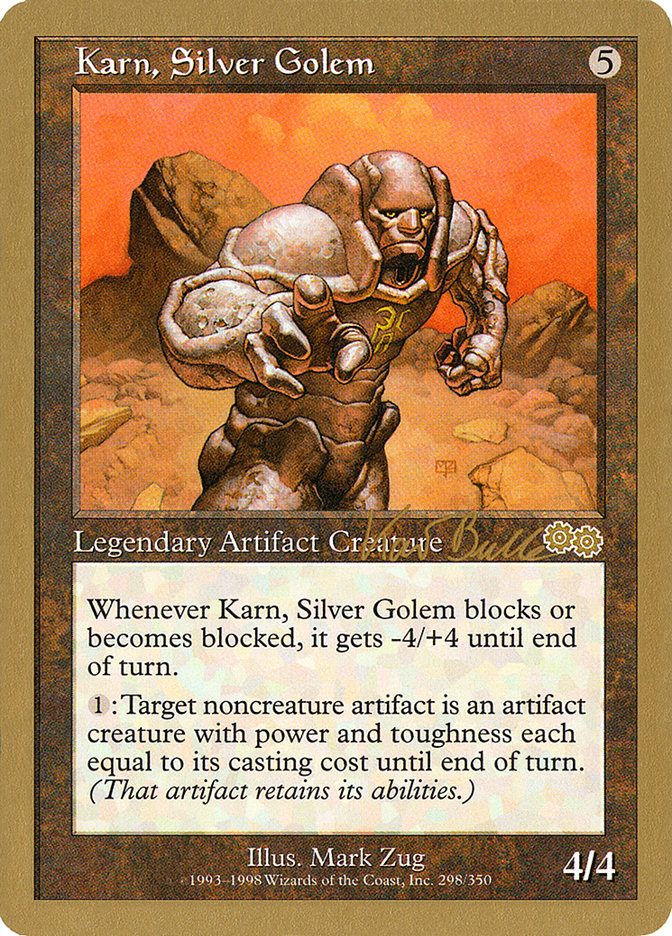 Karn, Silver Golem (Kai Budde) [World Championship Decks 1999] | Exor Games Summserside