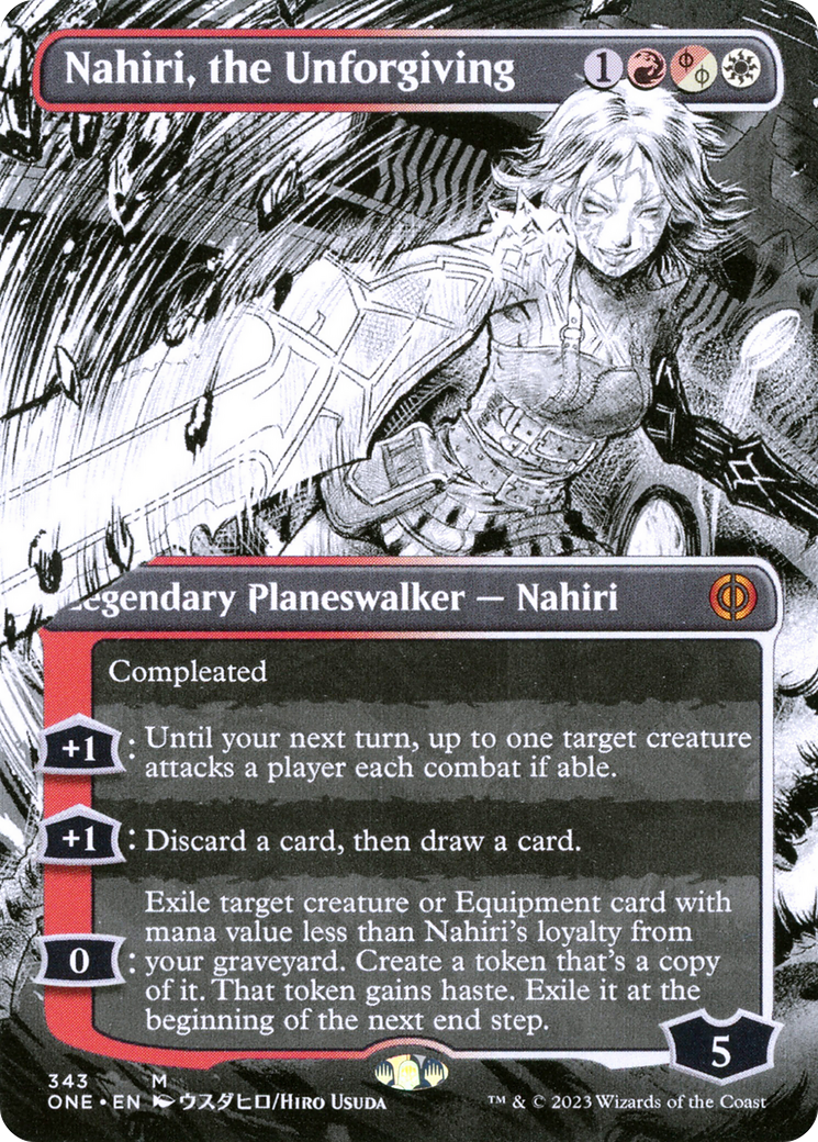 Nahiri, the Unforgiving (Borderless Manga) [Phyrexia: All Will Be One] | Exor Games Summserside