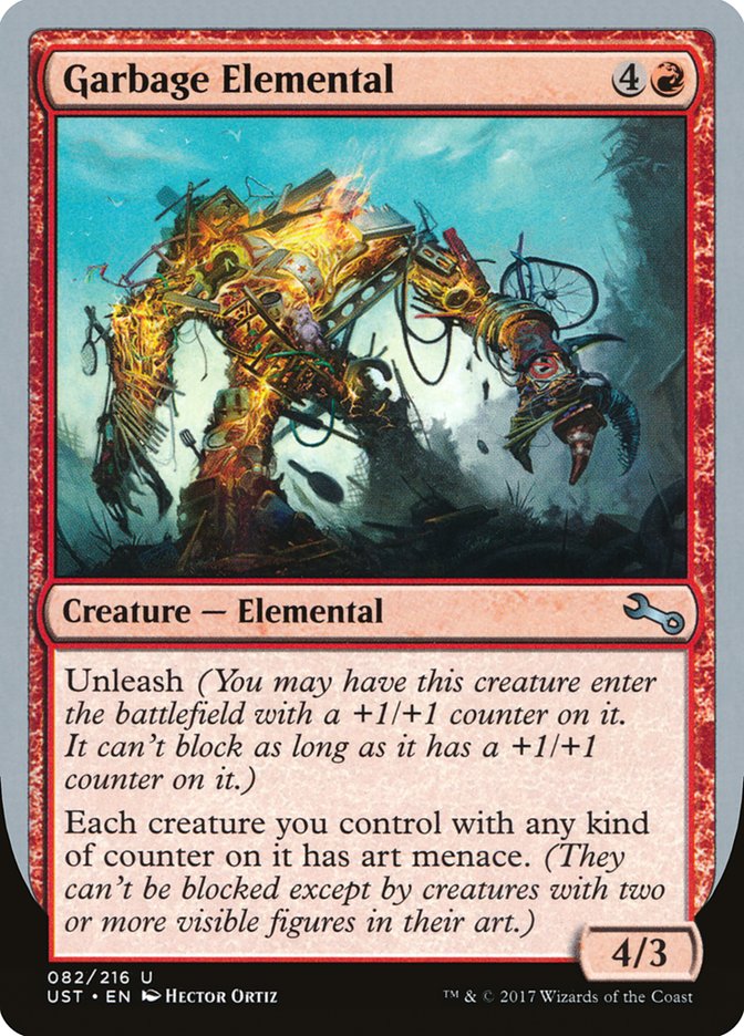 Garbage Elemental (4/3 Creature) [Unstable] | Exor Games Summserside