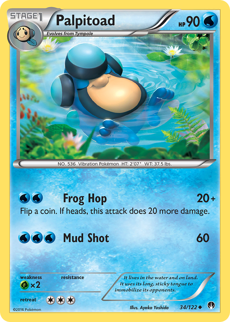 Palpitoad (34/122) [XY: BREAKpoint] | Exor Games Summserside