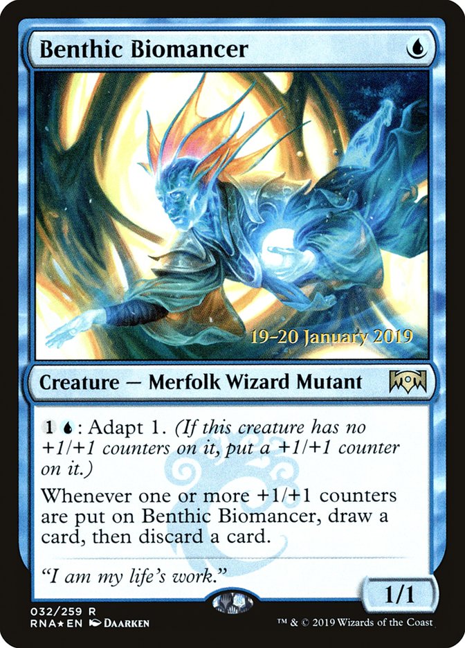 Benthic Biomancer [Ravnica Allegiance Prerelease Promos] | Exor Games Summserside