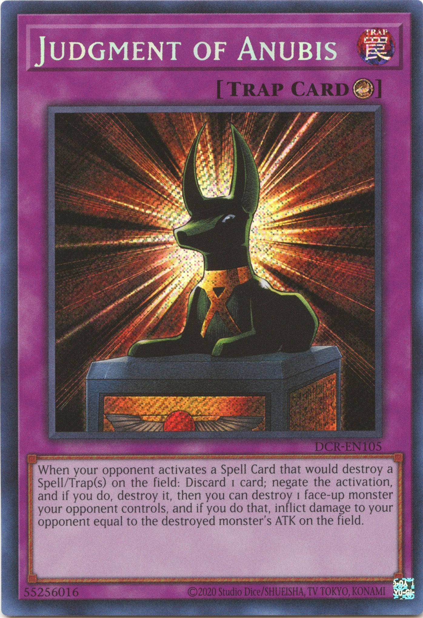 Judgment of Anubis (25th Anniversary) [DCR-EN105] Secret Rare | Exor Games Summserside