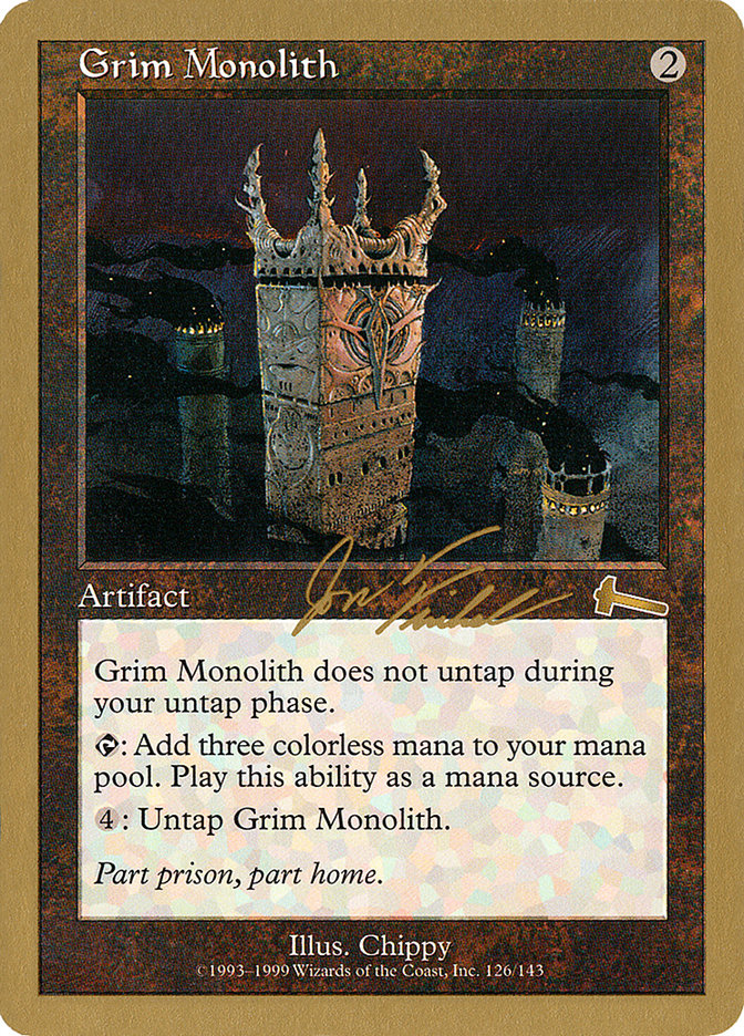 Grim Monolith (Jon Finkel) [World Championship Decks 2000] | Exor Games Summserside