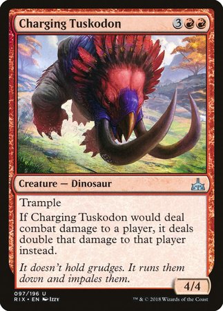 Charging Tuskodon [Rivals of Ixalan] | Exor Games Summserside