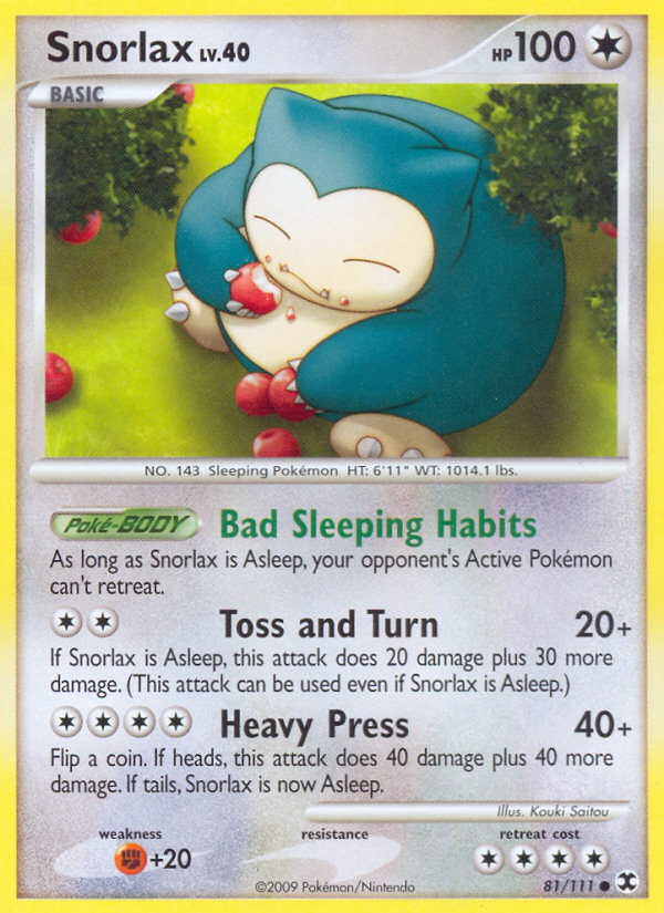 Snorlax (81/111) [Platinum: Rising Rivals] | Exor Games Summserside