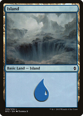 Island (259) [Battle for Zendikar] | Exor Games Summserside