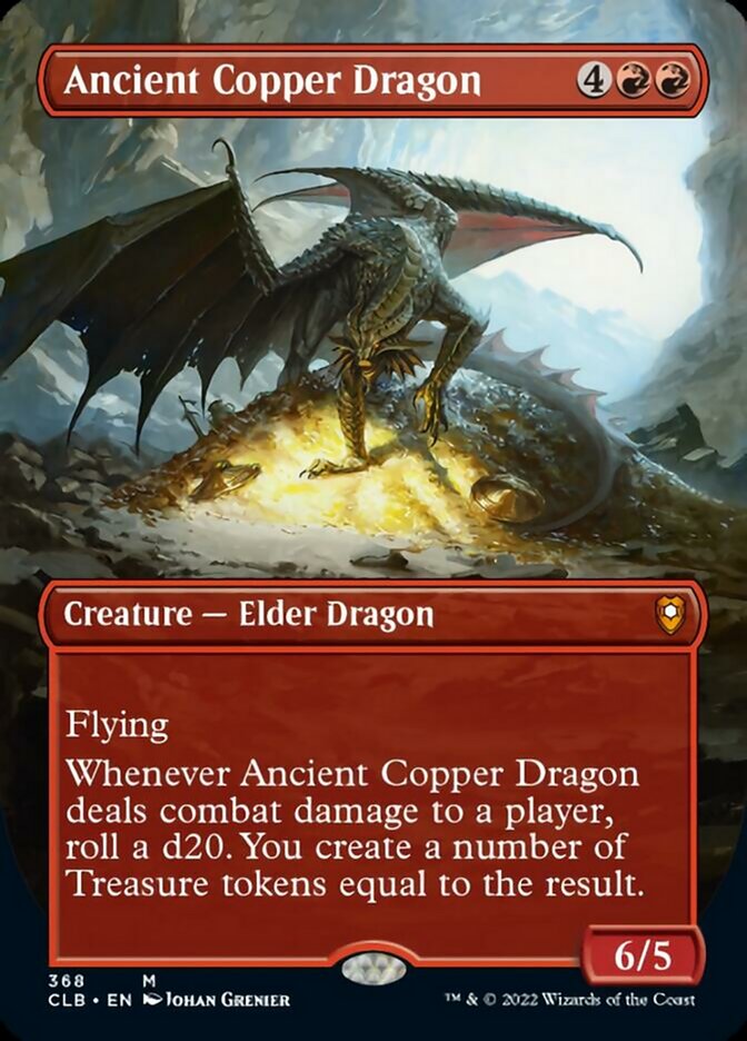 Ancient Copper Dragon (Borderless Alternate Art) [Commander Legends: Battle for Baldur's Gate] | Exor Games Summserside