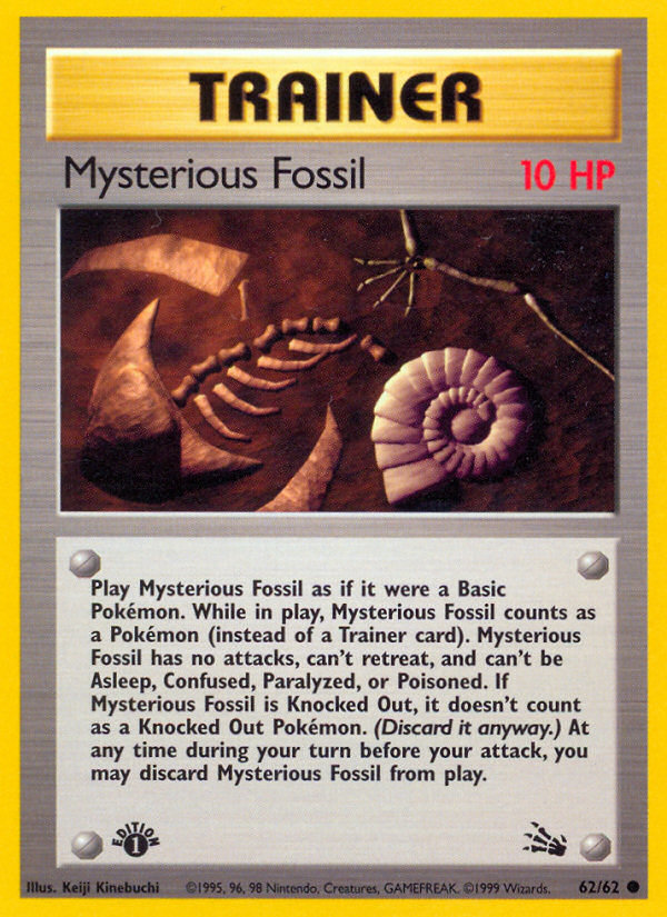 Mysterious Fossil (62/62) [Fossil 1st Edition] | Exor Games Summserside