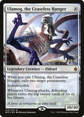 Ulamog, the Ceaseless Hunger [Battle for Zendikar Promos] | Exor Games Summserside