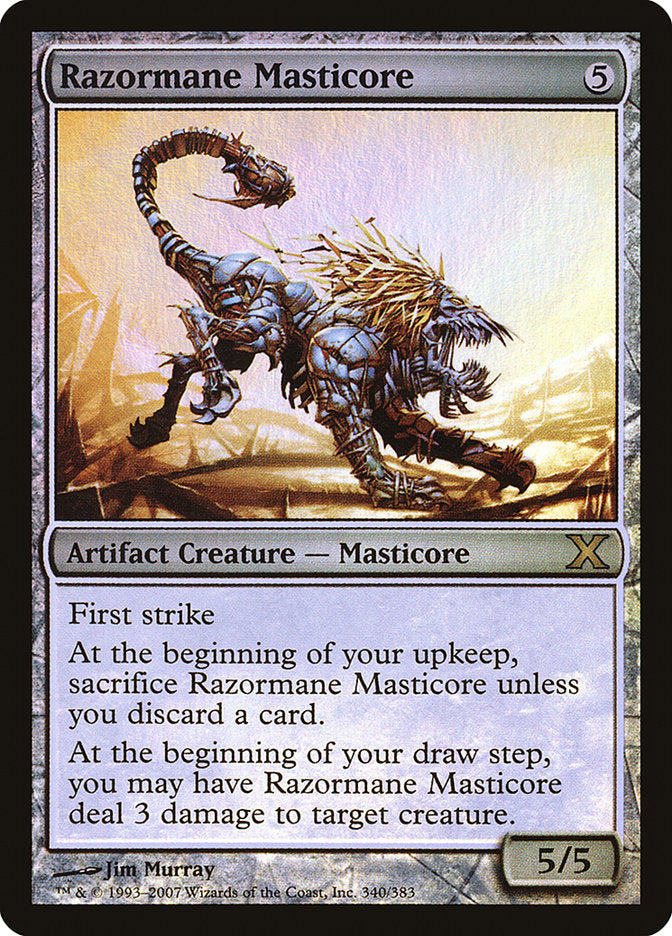 Razormane Masticore (Premium Foil) [Tenth Edition] | Exor Games Summserside