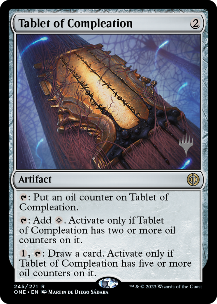 Tablet of Compleation (Promo Pack) [Phyrexia: All Will Be One Promos] | Exor Games Summserside