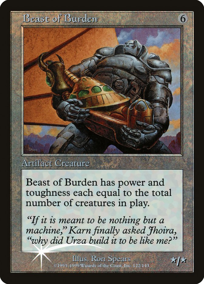 Beast of Burden (Misprinted) [Urza's Legacy Promos] | Exor Games Summserside