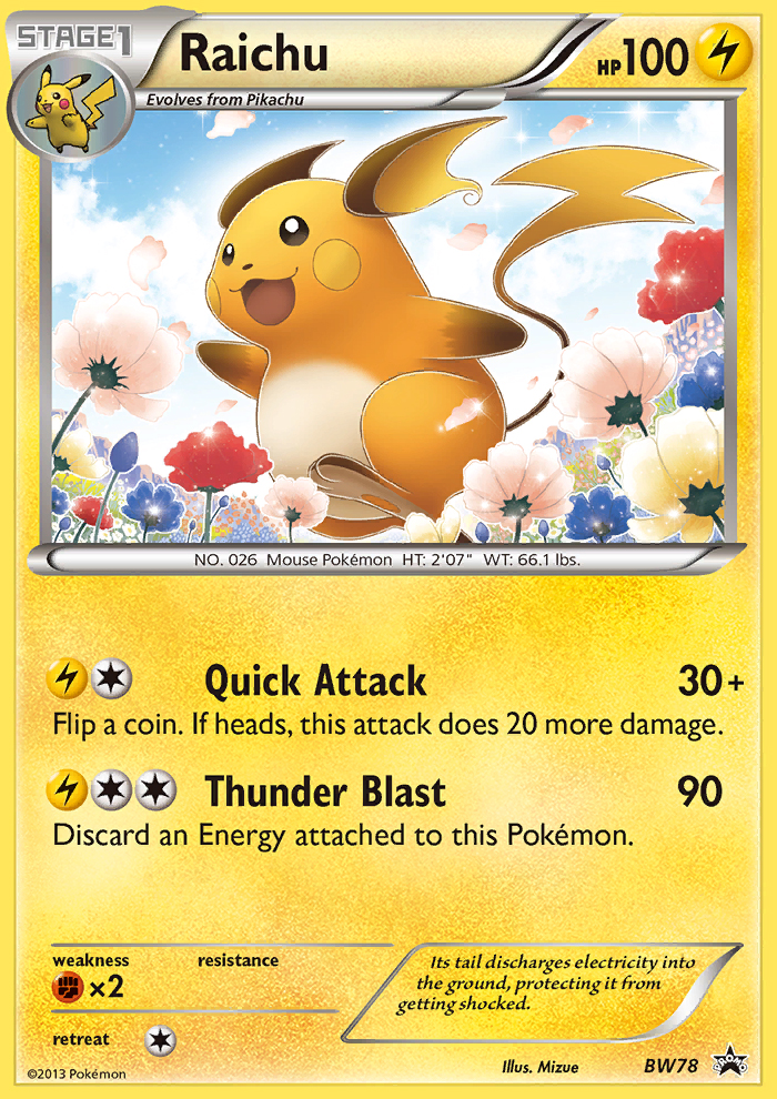 Raichu (BW78) [Black & White: Black Star Promos] | Exor Games Summserside