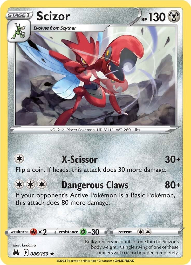 Scizor (086/159) [Sword & Shield: Crown Zenith] | Exor Games Summserside