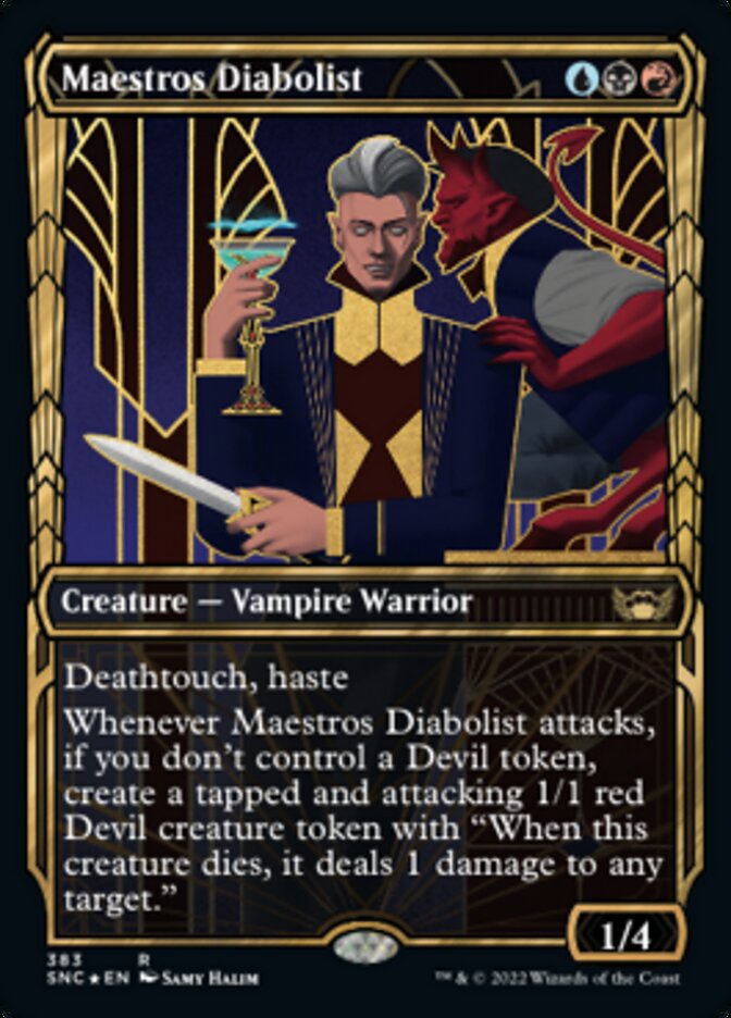 Maestros Diabolist (Showcase Golden Age Gilded Foil) [Streets of New Capenna] | Exor Games Summserside