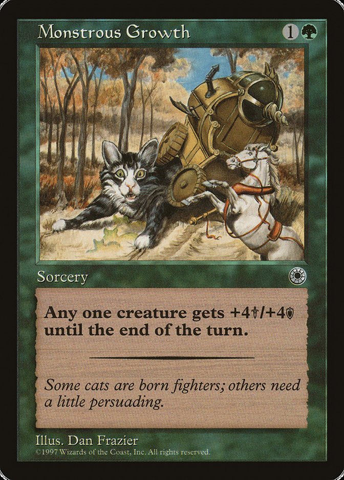 Monstrous Growth (With Flavor Text) [Portal] | Exor Games Summserside