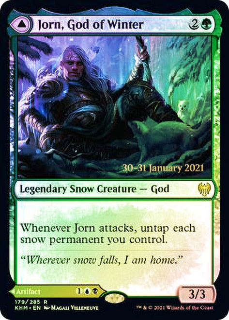 Jorn, God of Winter // Kaldring, the Rimestaff   [Kaldheim Prerelease Promos] | Exor Games Summserside