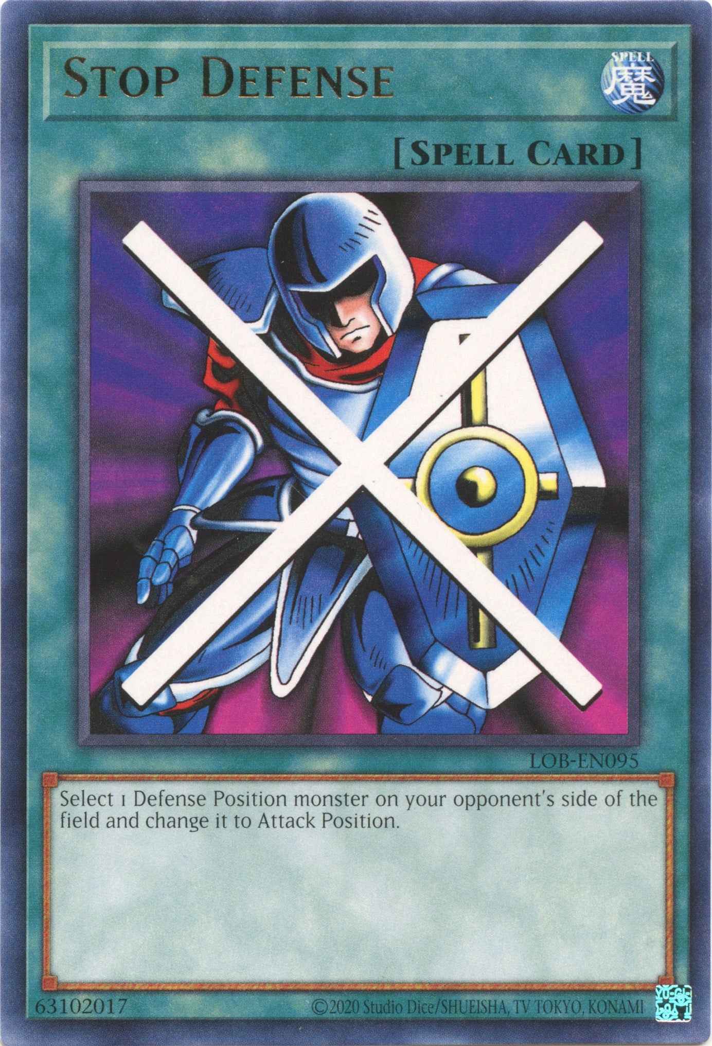 Stop Defense (25th Anniversary) [LOB-EN095] Rare | Exor Games Summserside