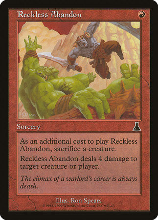 Reckless Abandon [Urza's Destiny] | Exor Games Summserside