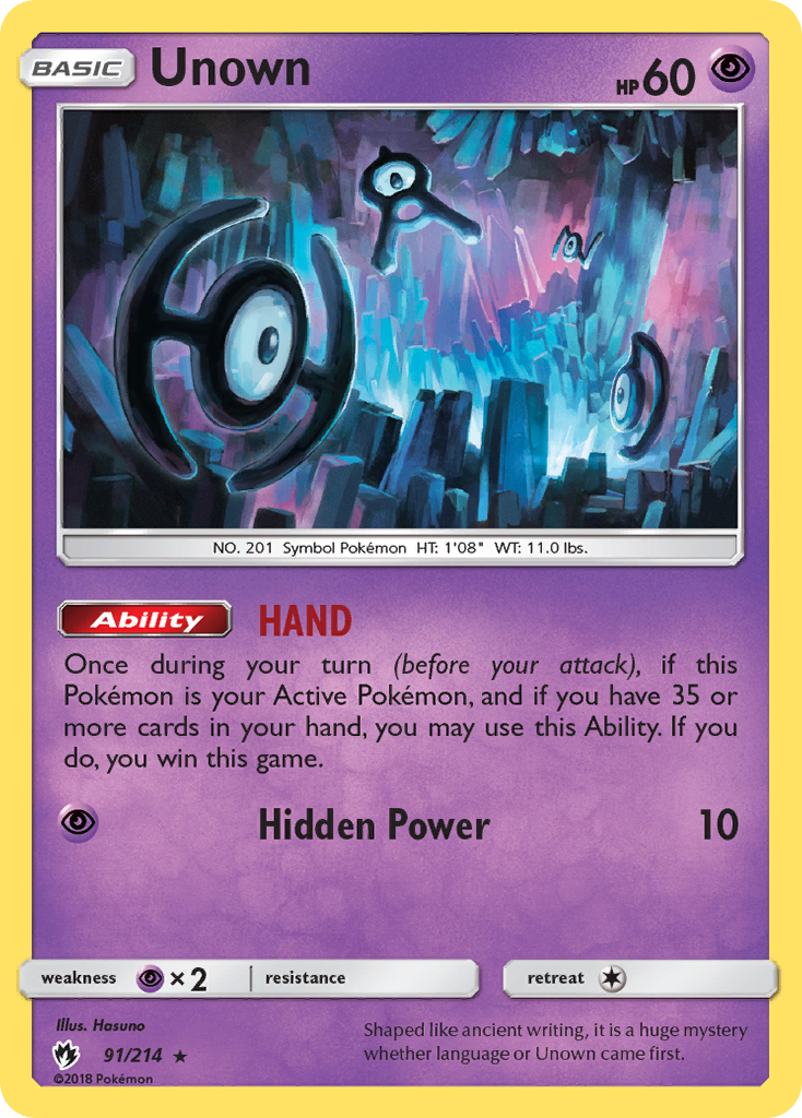 Unown (91/214) [Sun & Moon: Lost Thunder] | Exor Games Summserside