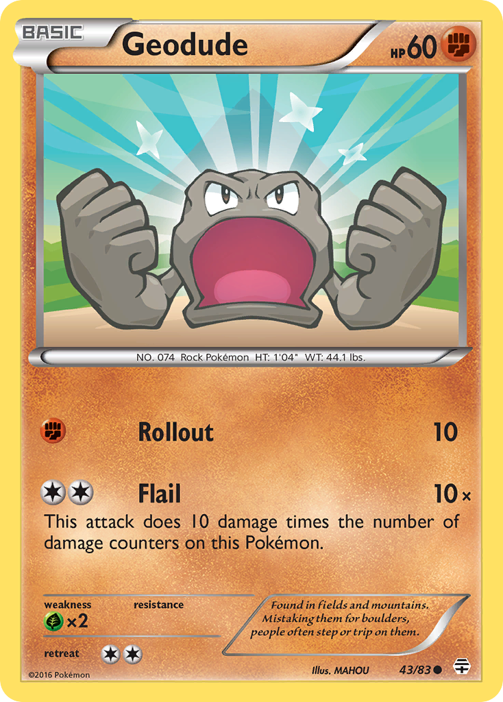 Geodude (43/83) [XY: Generations] | Exor Games Summserside