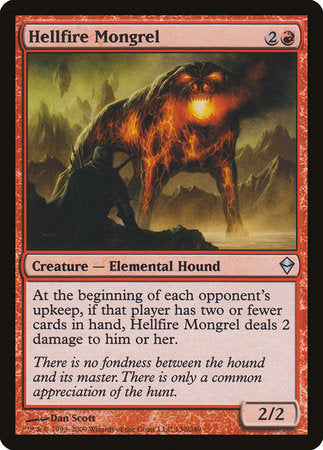 Hellfire Mongrel [Zendikar] | Exor Games Summserside