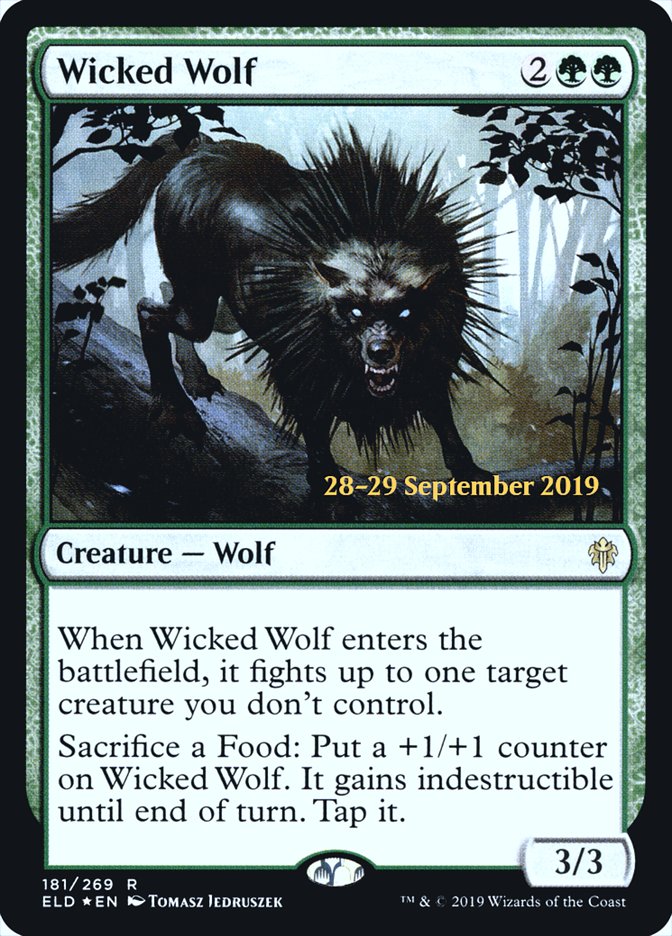 Wicked Wolf  [Throne of Eldraine Prerelease Promos] | Exor Games Summserside