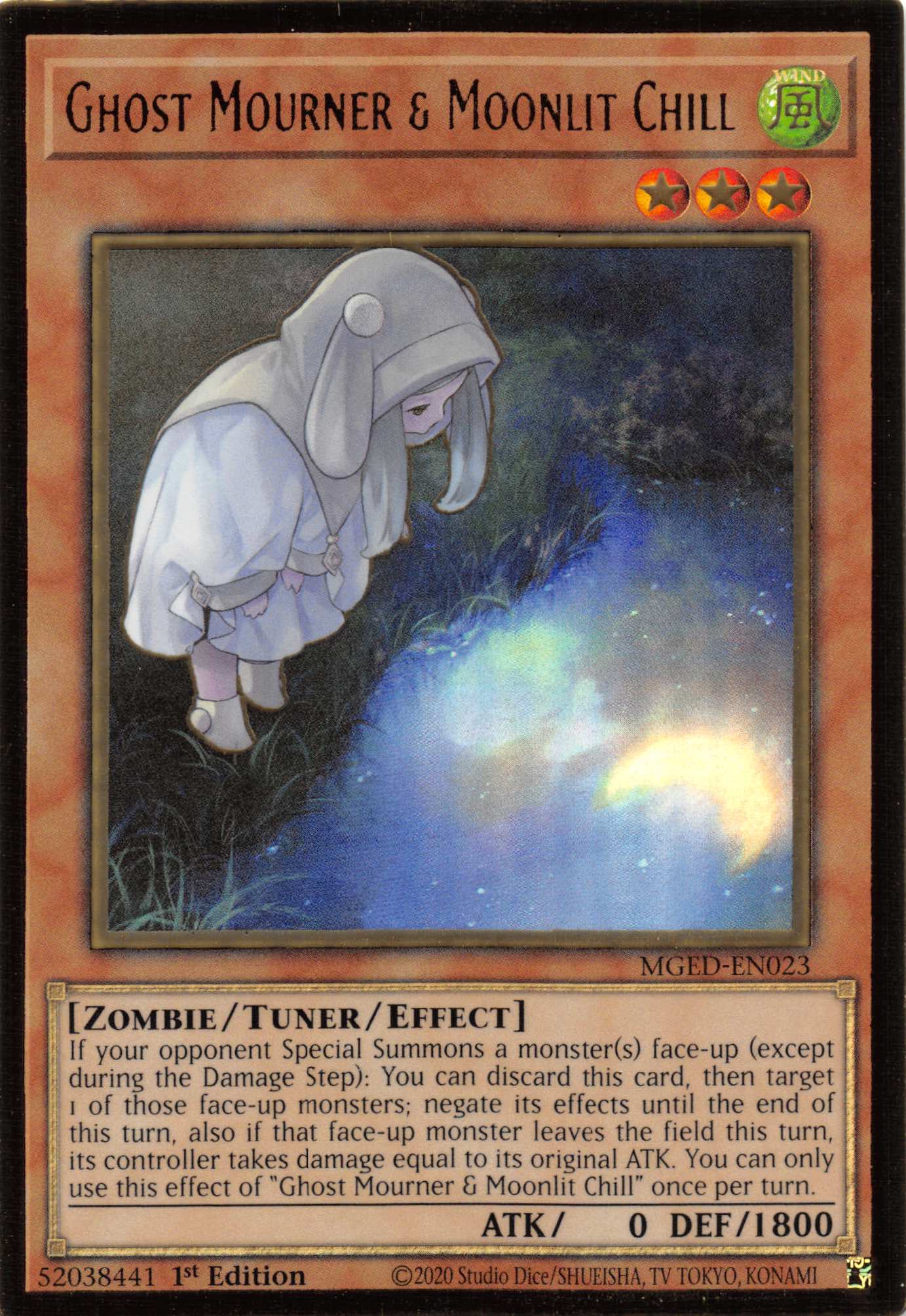 Ghost Mourner & Moonlit Chill (Alternate Art) [MGED-EN023] Gold Rare | Exor Games Summserside