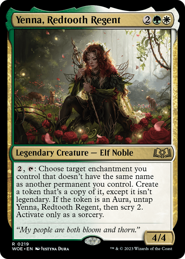 Yenna, Redtooth Regent [Wilds of Eldraine Prerelease Promos] | Exor Games Summserside