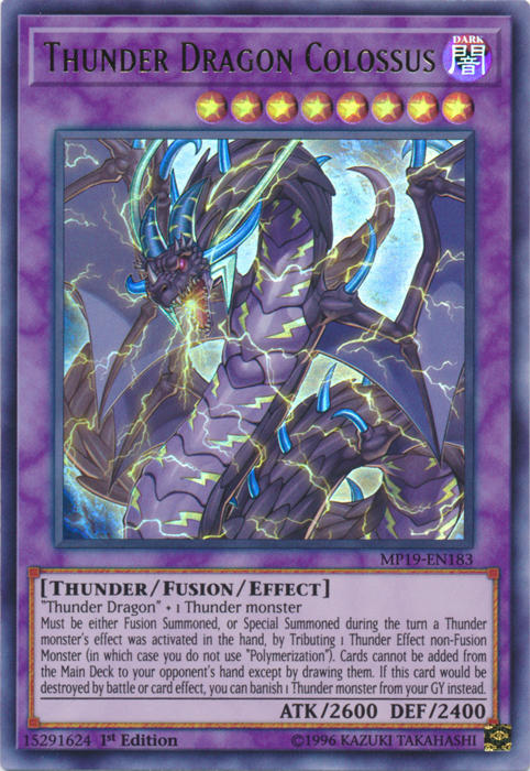 Thunder Dragon Colossus [MP19-EN183] Ultra Rare | Exor Games Summserside