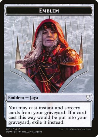 Emblem - Jaya Ballard [Dominaria Tokens] | Exor Games Summserside