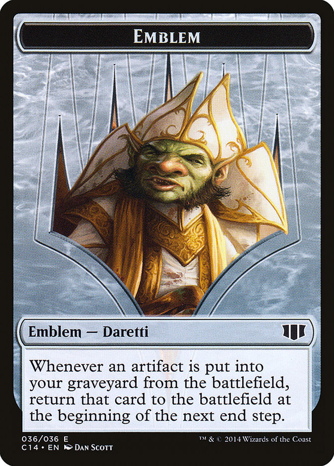 Daretti, Scrap Savant Emblem // Tuktuk the Returned Double-sided Token [Commander 2014 Tokens] | Exor Games Summserside