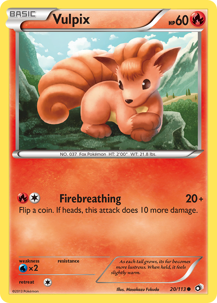 Vulpix (20/113) [Black & White: Legendary Treasures] | Exor Games Summserside