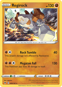 Regirock (089/185) [Sword & Shield: Vivid Voltage] | Exor Games Summserside