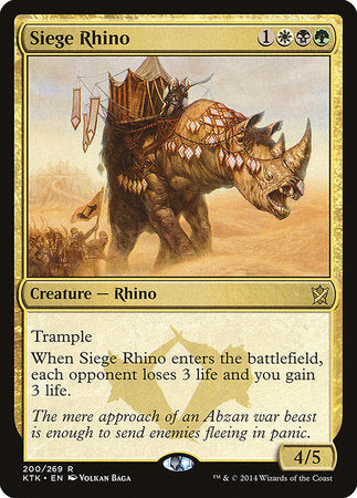 Siege Rhino [Khans of Tarkir] | Exor Games Summserside