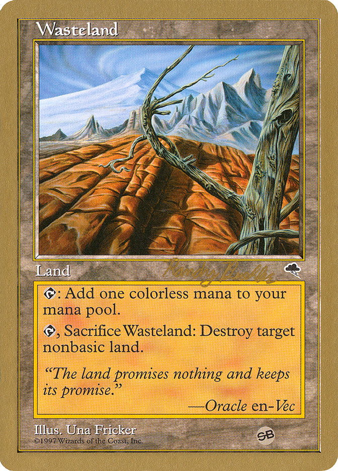 Wasteland (Randy Buehler) (SB) [World Championship Decks 1998] | Exor Games Summserside