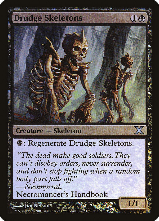 Drudge Skeletons (Premium Foil) [Tenth Edition] | Exor Games Summserside