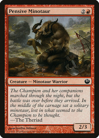 Pensive Minotaur [Journey into Nyx] | Exor Games Summserside