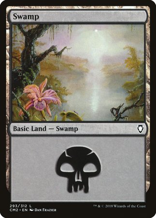 Swamp (293) [Commander Anthology Volume II] | Exor Games Summserside