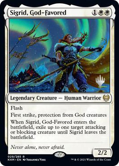 Sigrid, God-Favored [Kaldheim Promo Pack] | Exor Games Summserside