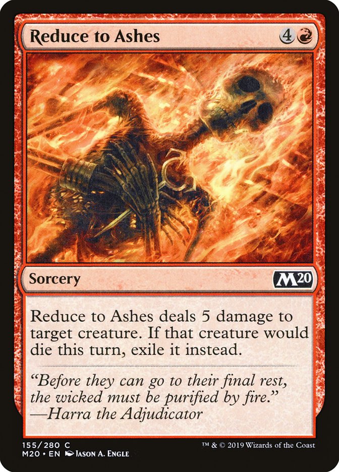 Reduce to Ashes [Core Set 2020] | Exor Games Summserside