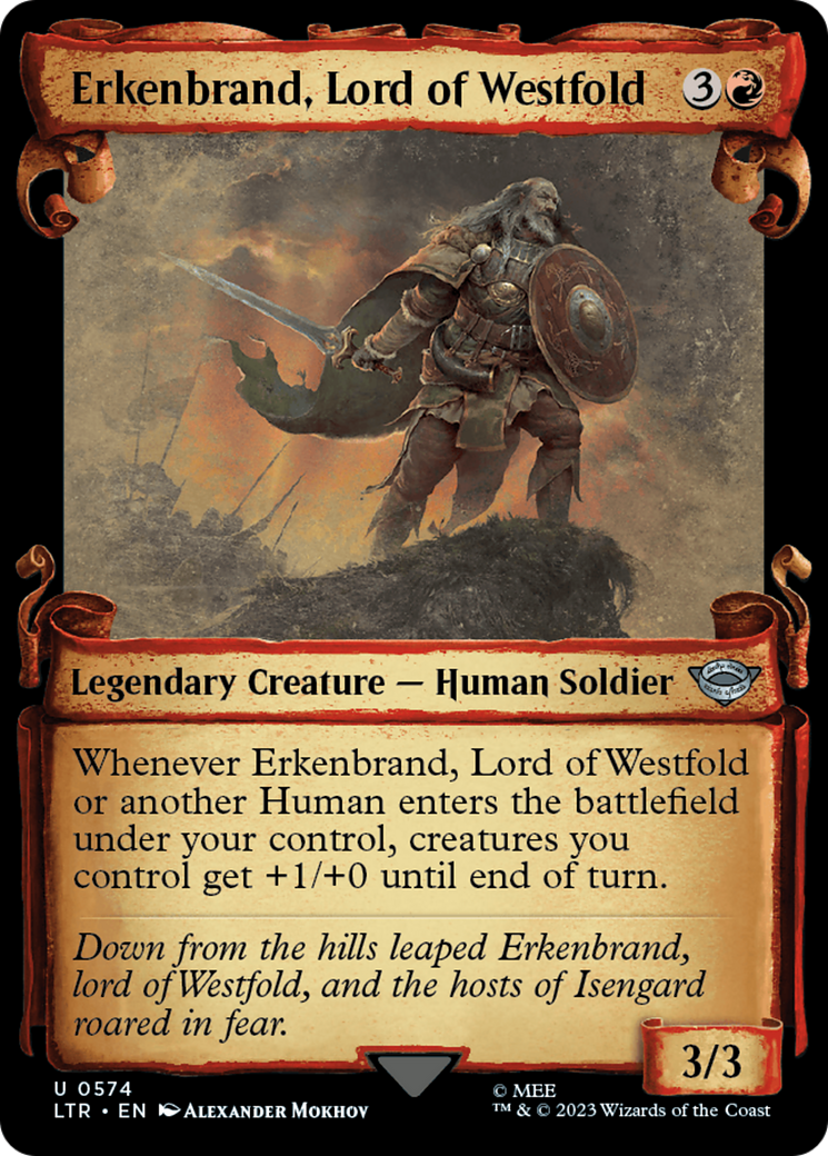 Erkenbrand, Lord of Westfold [The Lord of the Rings: Tales of Middle-Earth Showcase Scrolls] | Exor Games Summserside