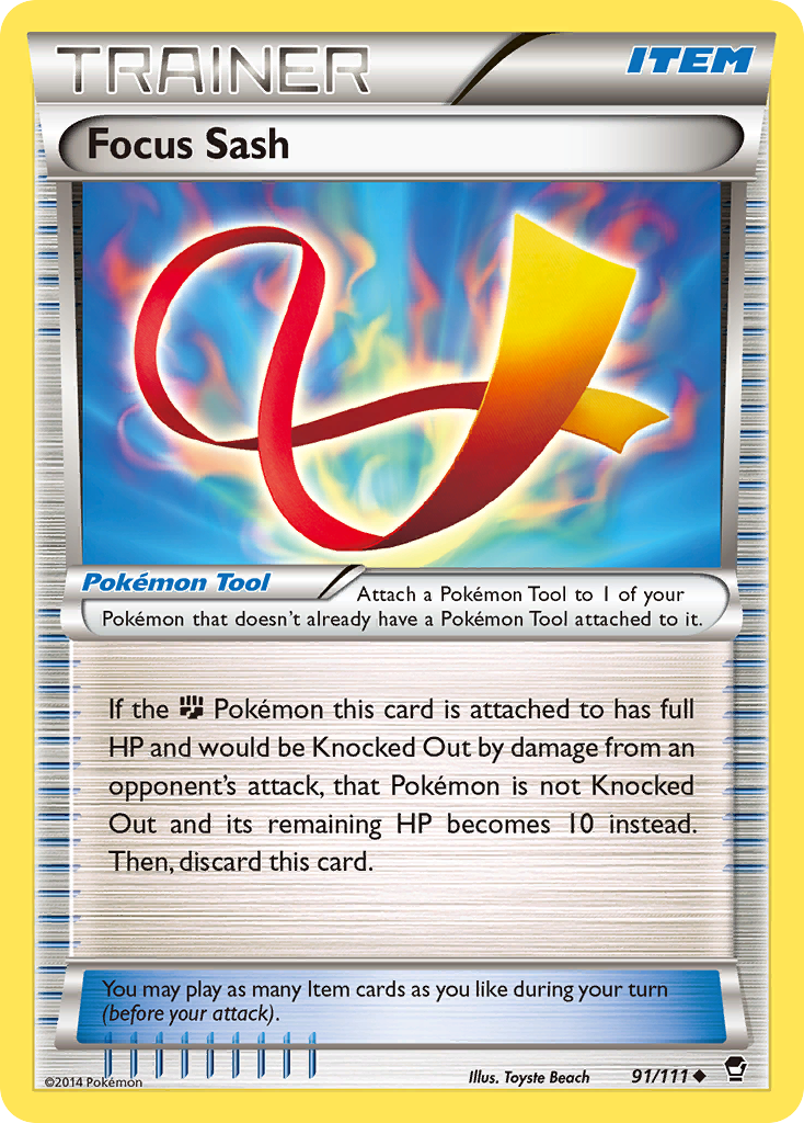 Focus Sash (91/111) [XY: Furious Fists] | Exor Games Summserside