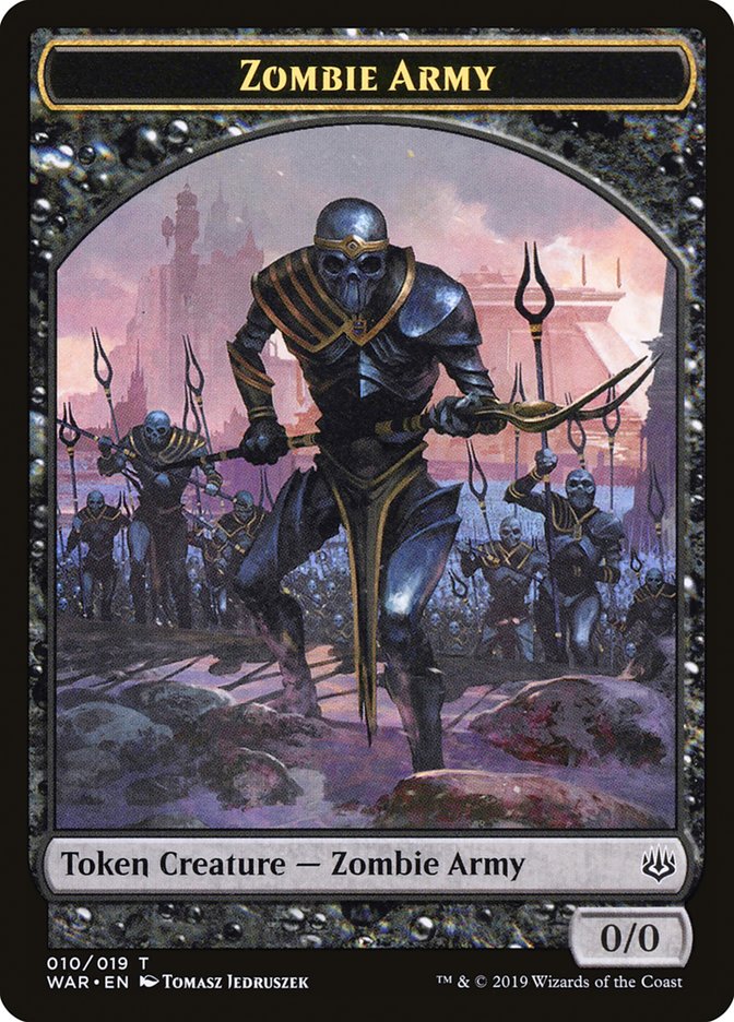 Zombie Army (010/019) [War of the Spark Tokens]