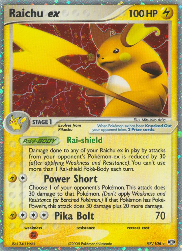 Raichu ex (97/106) [EX: Emerald] | Exor Games Summserside