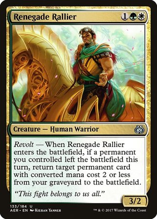 Renegade Rallier [Aether Revolt] | Exor Games Summserside