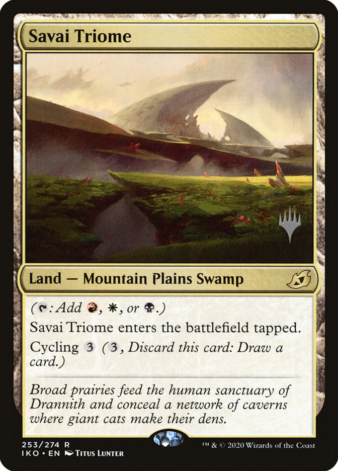 Savai Triome (Promo Pack) [Ikoria: Lair of Behemoths Promos] | Exor Games Summserside